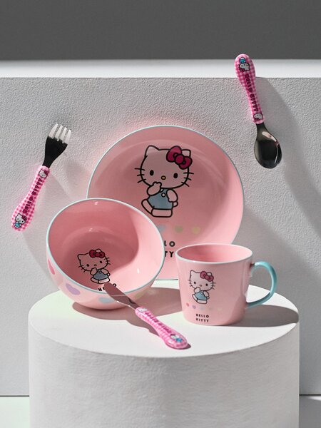 Sinsay - Комплект прибори за хранене 3 броя Hello Kitty - розов