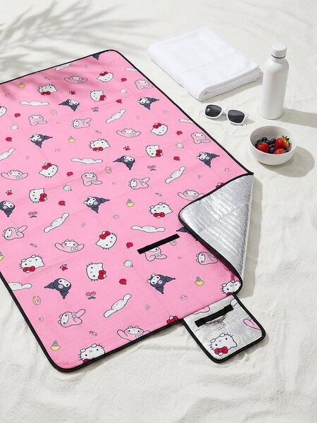 Sinsay - Пикник одеяло Hello Kitty - розов