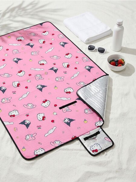 Sinsay - Пикник одеяло Hello Kitty - розов