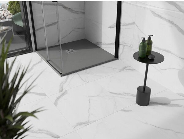 Mexen Stone+ квадратен душ-композит 90 x 90 см, сив-бетон - 44619090