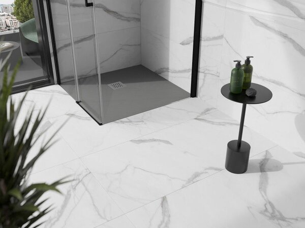 Mexen Stone+ квадратен душ-композит 90 x 90 см, сив-бетон - 44619090