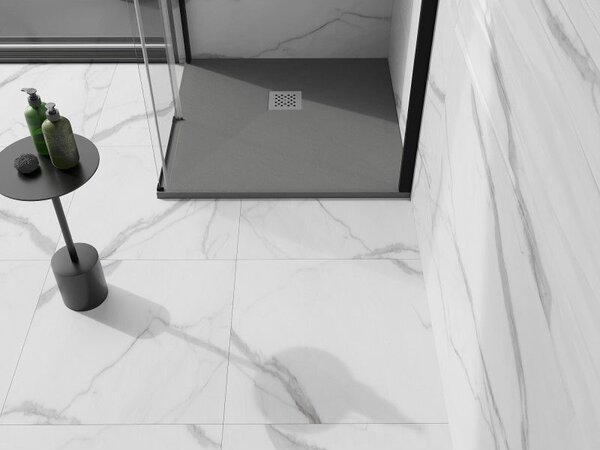 Mexen Stone+ квадратен душ-композит 90 x 90 см, сив-бетон - 44619090