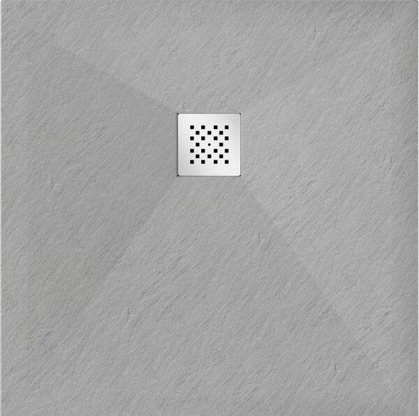Mexen Stone+ квадратен душ-композит 90 x 90 см, сив-бетон - 44619090