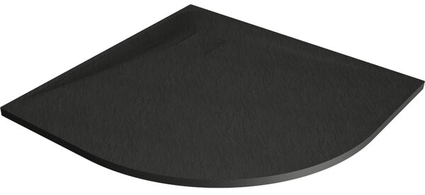 Mexen Bert полукръгъл душ корито SMC 80 x 80 см, черен - 4KR708080