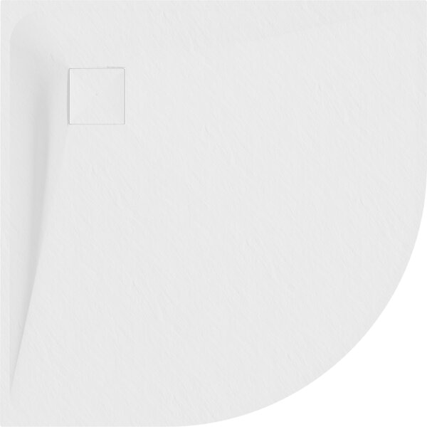 Mexen Bert полукръгъл душ корито SMC 80 x 80 cm, бял - 4KR108080