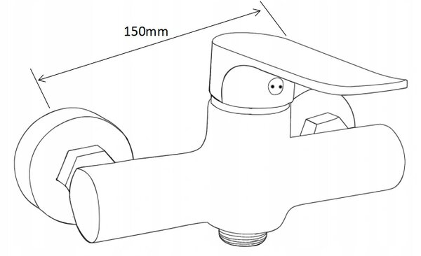 Mexen Pecos DS75 комплект душ, черен - 72704DS75-70