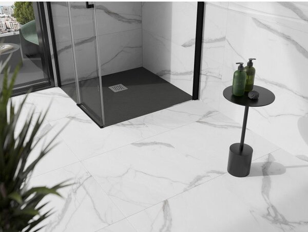 Mexen Stone+ квадратен композитен душ корито 70 x 70 см, антрацит - 44717070