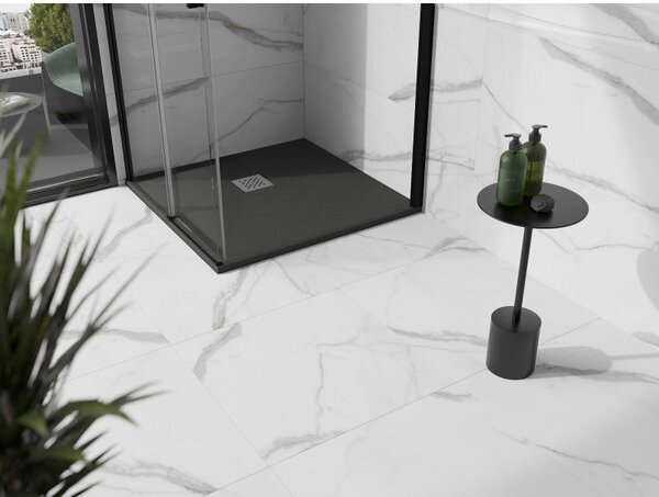Mexen Stone+ квадратен композитен душ корито 70 x 70 см, антрацит - 44717070