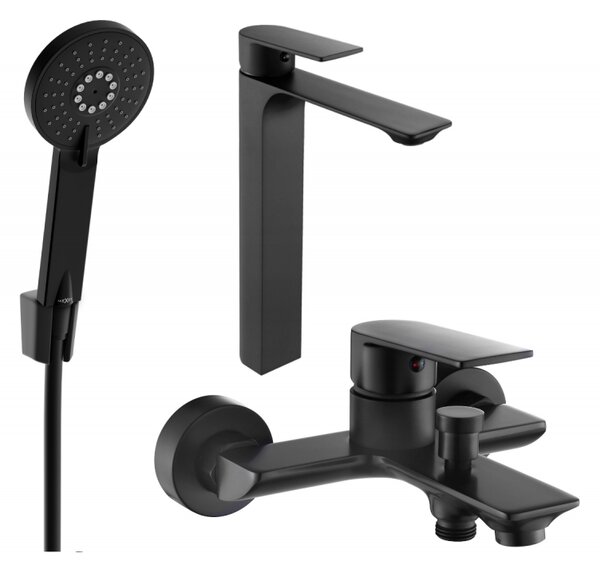 Mexen Alexa Комплект за вана R40, черен - 71213R40-70