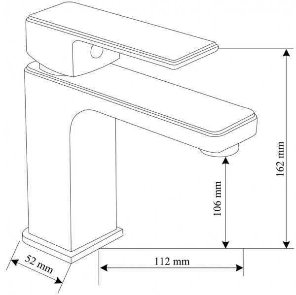 Mexen Mino R45 комплект вана, черен - 72403R45-70