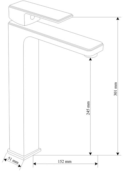 Mexen Mino R45 комплект за баня, черен - 72413R45-70