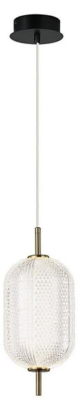 LED полилей на стоманено въже PELLUCID LED/11W/230V златист/прозрачен