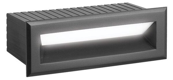 Външно вградено LED осветително тяло FLIK, 3W, 230V, IP65, антрацит