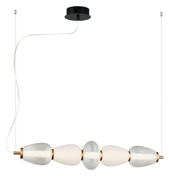 LED полилей на кабел SHINY LED/23W/230V бял/златен