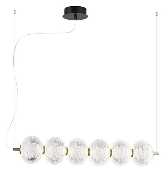 LED полилей на кабел PELLUCID LED/23W/230V златист/прозрачен