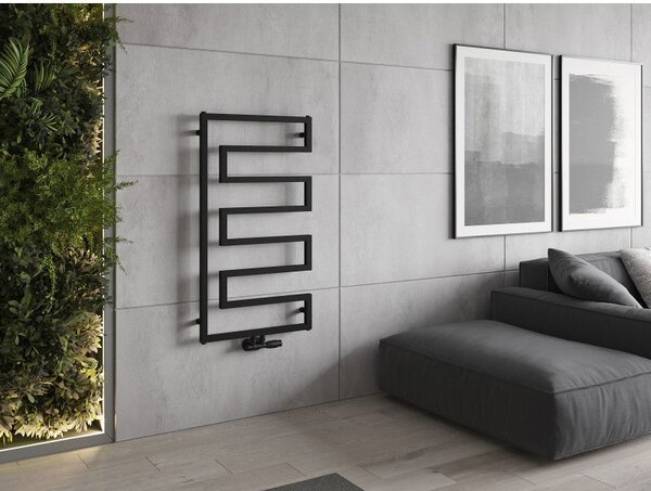 Mexen Floryda декоративен радиатор 1080 x 600 mm, 358 W, черен - W206-1080-600-00-70