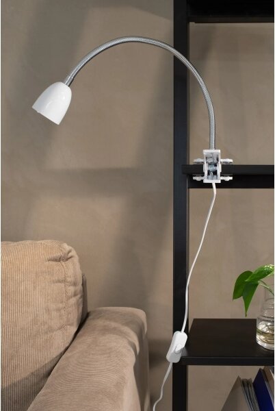 Markslöjd 106091 - LED Настолна лампа с щипка TULIP LED/3W/230V бяла