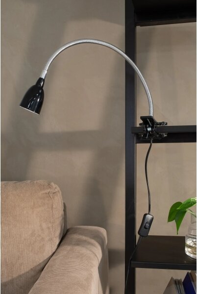 Markslöjd 106092 - LED Настолна лампа с щипка TULIP LED/3W/230V черна