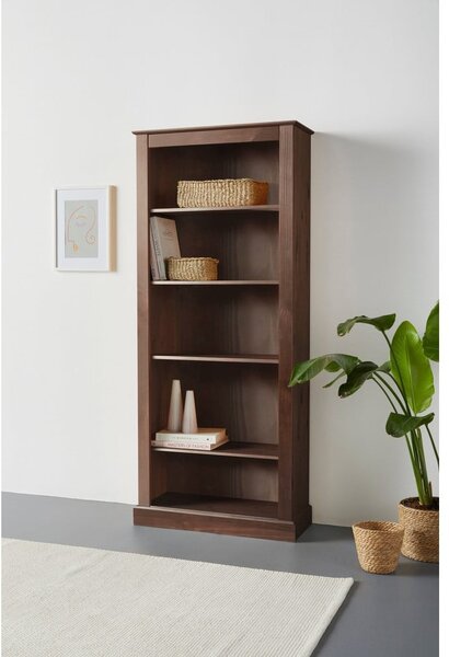 Кафява библиотека от масивен бор 181x31 cm Mille – Støraa