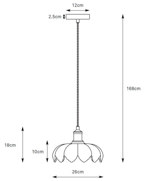 Markslöjd 109177 - Полилей на кабел KURAGE 1xE27/40W/230V месинг/димчато зелено