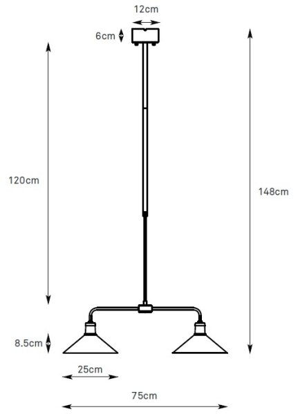 Markslöjd 109161 - Полилей с прът VELA 2xE27/60W/230V зелен/месинг