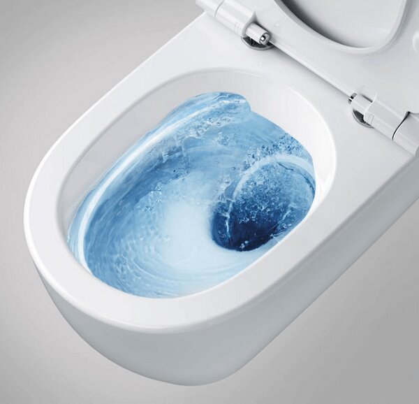I.Life O WC комплект за вграждане: конзолна тоалетна чиния без ръб HydroTwist/седалка/структура/бутон