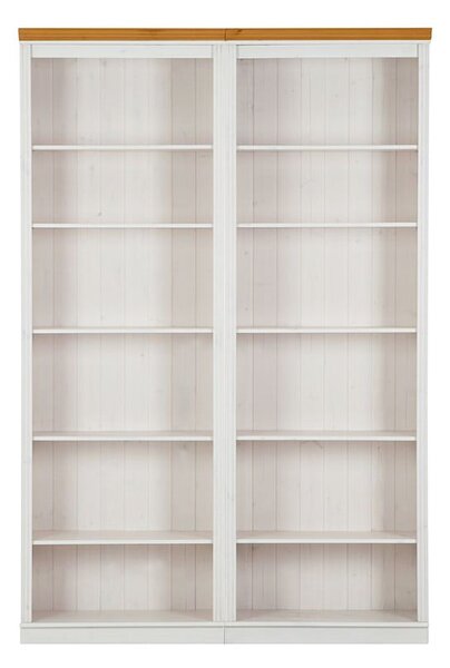 Бяла библиотека от масивен бор 148x223 cm Anita – Støraa