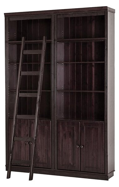 Кафява библиотека от масивен бор 148x223 cm Anita – Støraa
