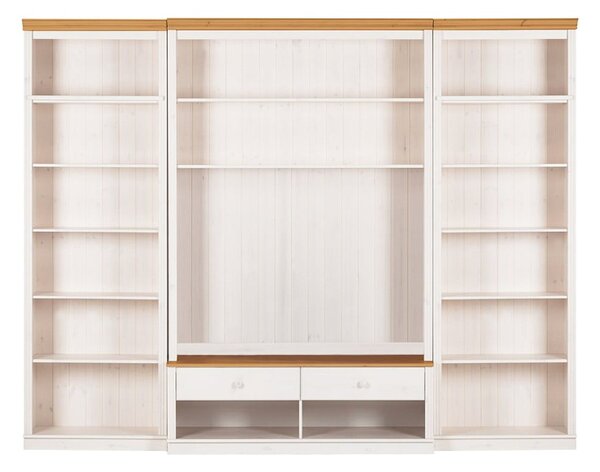 Бял TV комплект от от масивен бор 288x223 cm Anita – Støraa