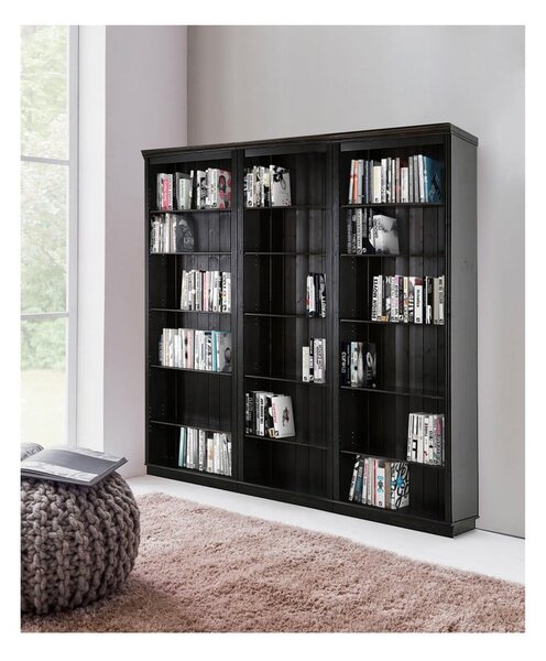 Кафява библиотека от масивен бор 222x223 cm Anita – Støraa