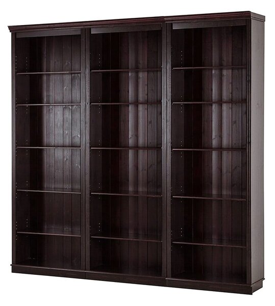 Кафява библиотека от масивен бор 222x223 cm Anita – Støraa