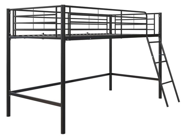 Черно повдигнато детско легло 90x200 cm Jodie – Støraa