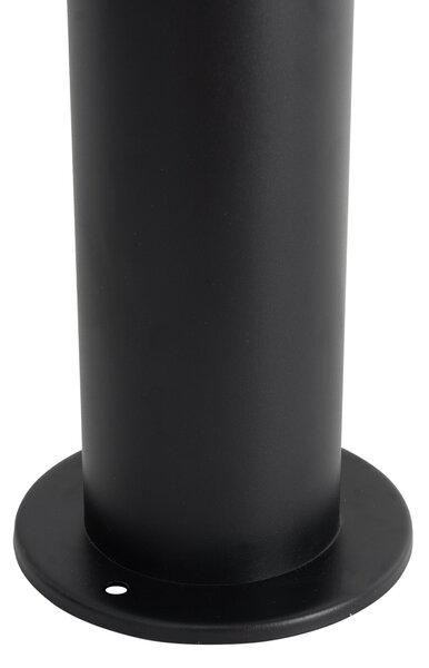 Модерна външна лампа черна 80 см IP44 с LED - Roxy