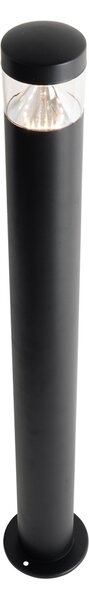Модерна външна лампа черна 80 см IP44 с LED - Roxy