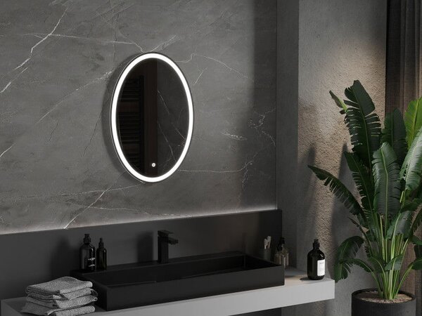 Mexen Elz осветено огледало за баня 50 x 70 см, LED 6000K, антизамъгляване - 9802-050-070-611-00
