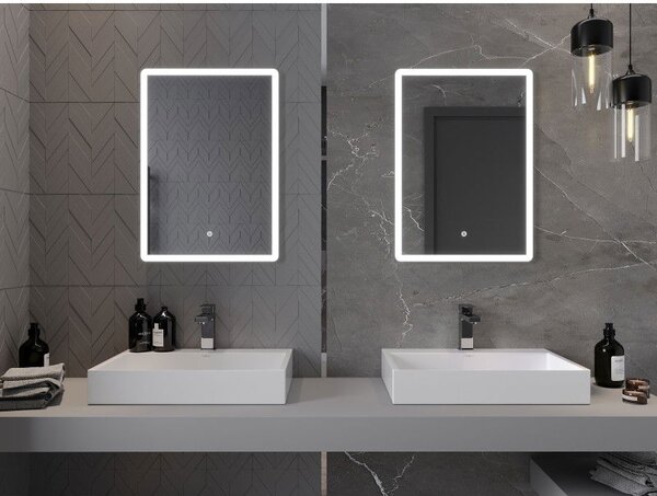 Mexen Navia огледало за баня с подсветка 50 x 70 см, LED 6000K, антипара - 9803-050-070-611-00