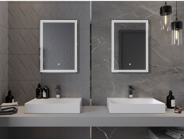 Mexen Taco огледало за баня с подсветка 50 x 70 см, LED 6000K, анти-пара - 9805-050-070-611-00