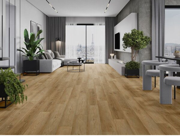 Mexen Sunset Hills подови панели 1240 x 182 mm SPC 6,5 mm, подложка IXPE 1,5 mm, 4 V-фуга, Дъб