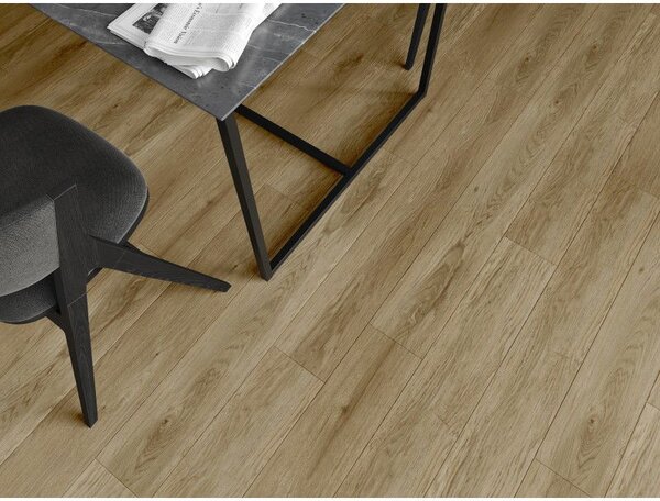 Mexen Manhattan винилови панели 1240 x 182 mm SPC 6,5 mm, подложка IXPE 1,5 mm, 4 V-фуга, дъб
