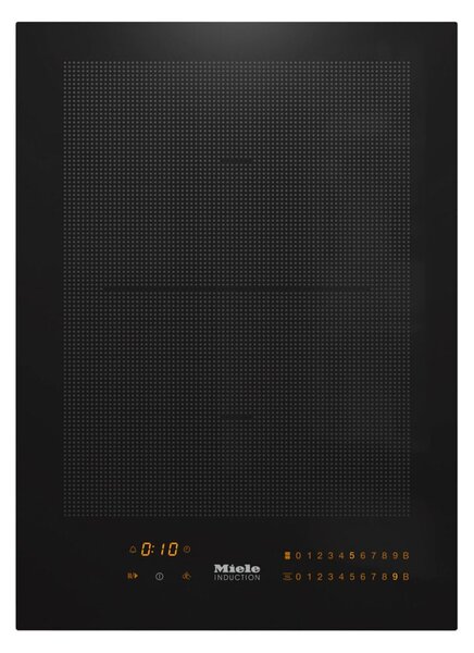 Индукционен плот за вграждане Miele CS 7612 FL, 2 нагревателни зони, технология PowerFlex, функции Stop & Go и TwinBooster, черен
