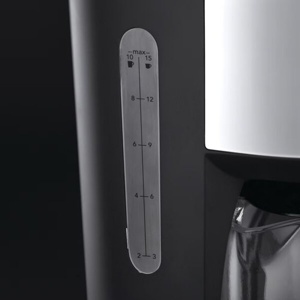 Кафемашина Russell Hobbs 20680-56 Buckingham, 1000 W, 10 чаши, 1.25 l, 24-часов таймер, Противокапкова система, Черен/сребрист