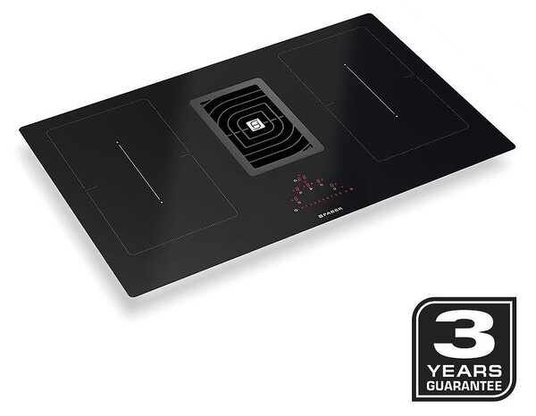 Faber GALILEO SMART BK GLASS A83 Аспиратор за вграждане в работен плот и долна композиция шкафове Черно стъкло
