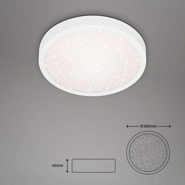 Briloner 3048-016 - LED Плафониера RUNA LED/18W/230V бял