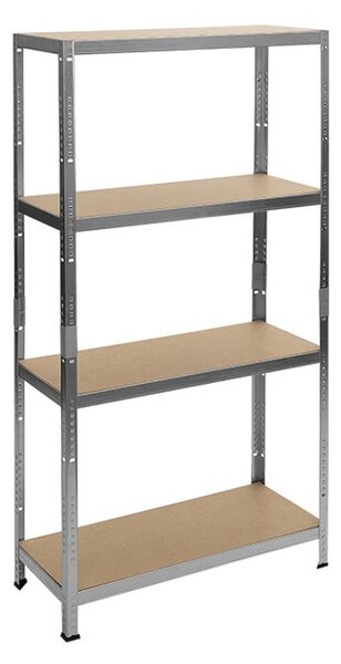 Стелаж Carmen CR-1024, 4 бр. рафтове, 180 cm височина, 120 cm ширина, до 600 kg товаропоносимост на един рафт, метален, цинк