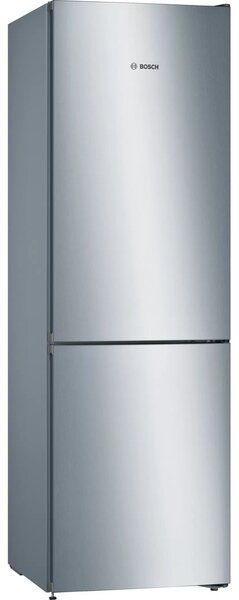 Хладилник с фризер Bosch KGN36VLED SER4, клас E, 326 л. общ обем, свободностоящ, 238kWh/годишно, инокс