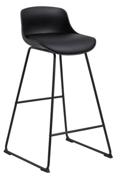 Черен бар стол (височина на седалката 76 cm) Tina – Actona
