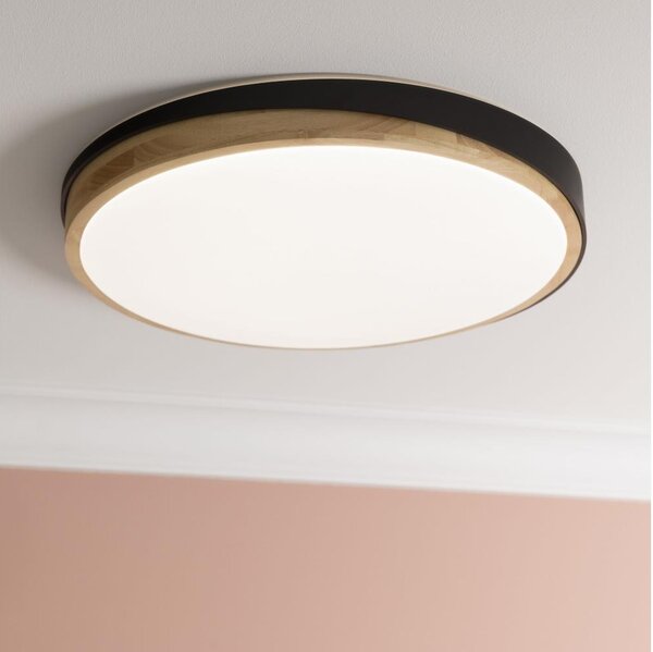 Brilliant - LED Димируем плафон BAARLO LED/36W/230V Ø 50 см черен + д.у