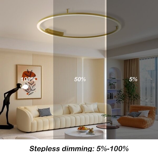 Immax NEO 07290-120G-LED+CCT Димируем плафон FINO 72W/230V Tuya диам. 120 cm + дистанционно