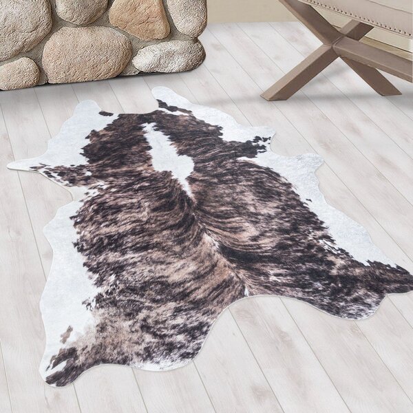 Тъмнокафява синтетична кожa 100x135 cm Etosha – Ayyildiz Carpets