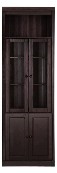 Кафява витрина от масивен бор 74x223 cm Anita – Støraa